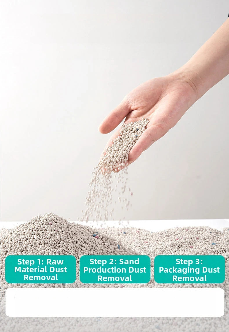 Filler Things Self-Cleaning Arena Biodegradable Sand For Cat Supplies Accessories Litter 5KG Self-Cleaning Deodorization Sand