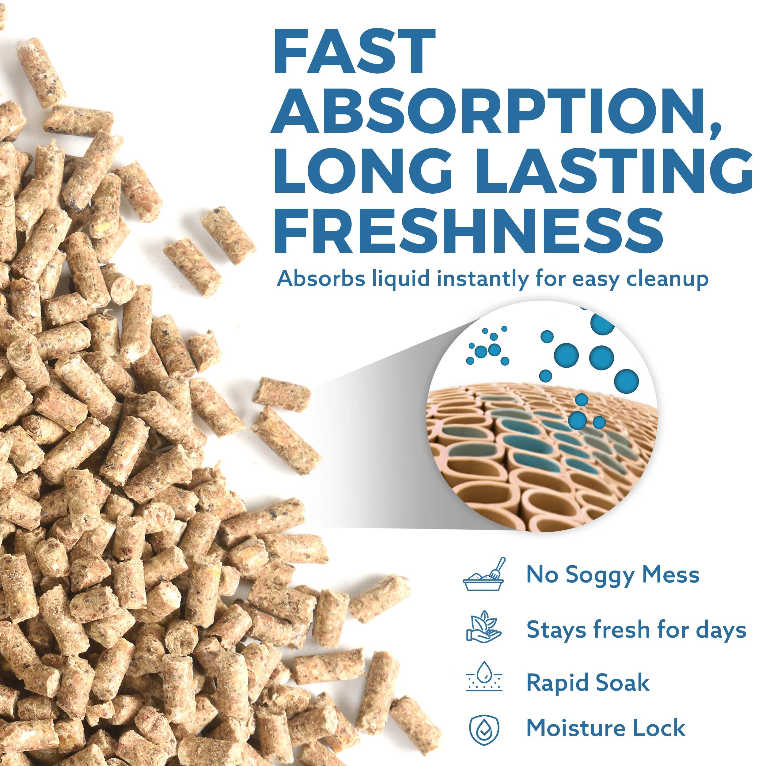 bvbv30L Premium Cat Litter - Ultra Absorbent Wood Pellets, Natural Fresh Scent - Soft Bedding for Comfort, Odour Control - Made from Virgin Wood - Scandinavian Timber Aromahghhgh