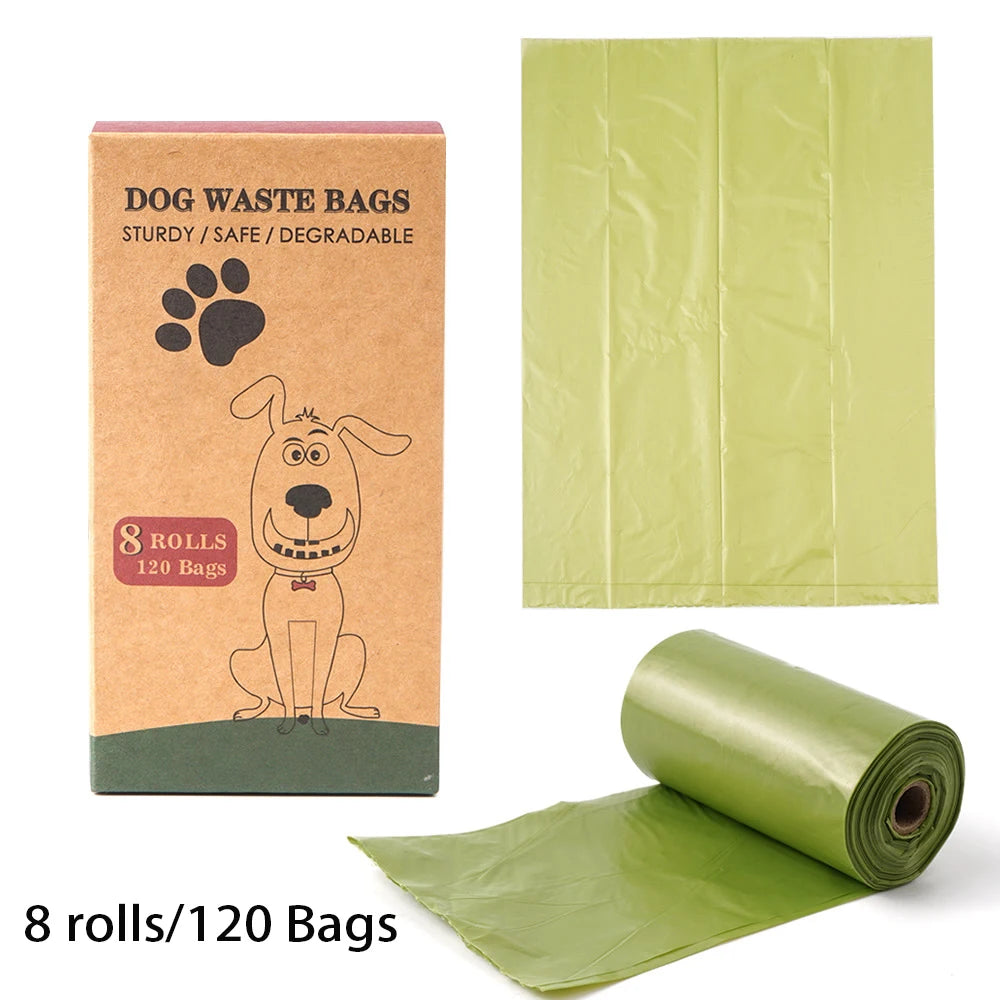 Rolled Dog Poop Bag Biodegradable Thickened Pet Outdoor Cleaning Poop Bag with Breakpoint Dog Cat Poop Scoop Bag