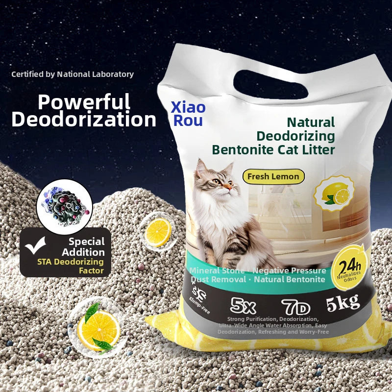 Filler Things Self-Cleaning Arena Biodegradable Sand For Cat Supplies Accessories Litter 5KG Self-Cleaning Deodorization Sand
