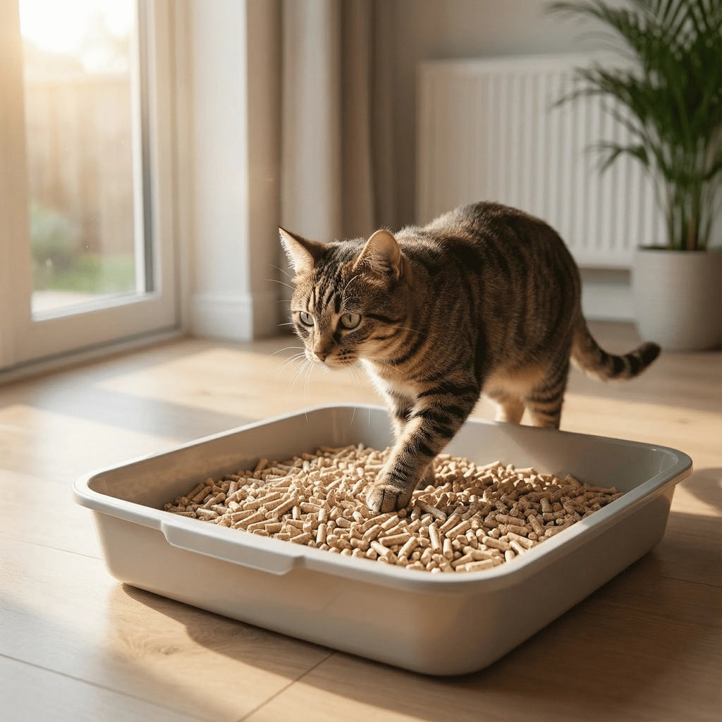 bvbv30L Premium Cat Litter - Ultra Absorbent Wood Pellets, Natural Fresh Scent - Soft Bedding for Comfort, Odour Control - Made from Virgin Wood - Scandinavian Timber Aromahghhgh