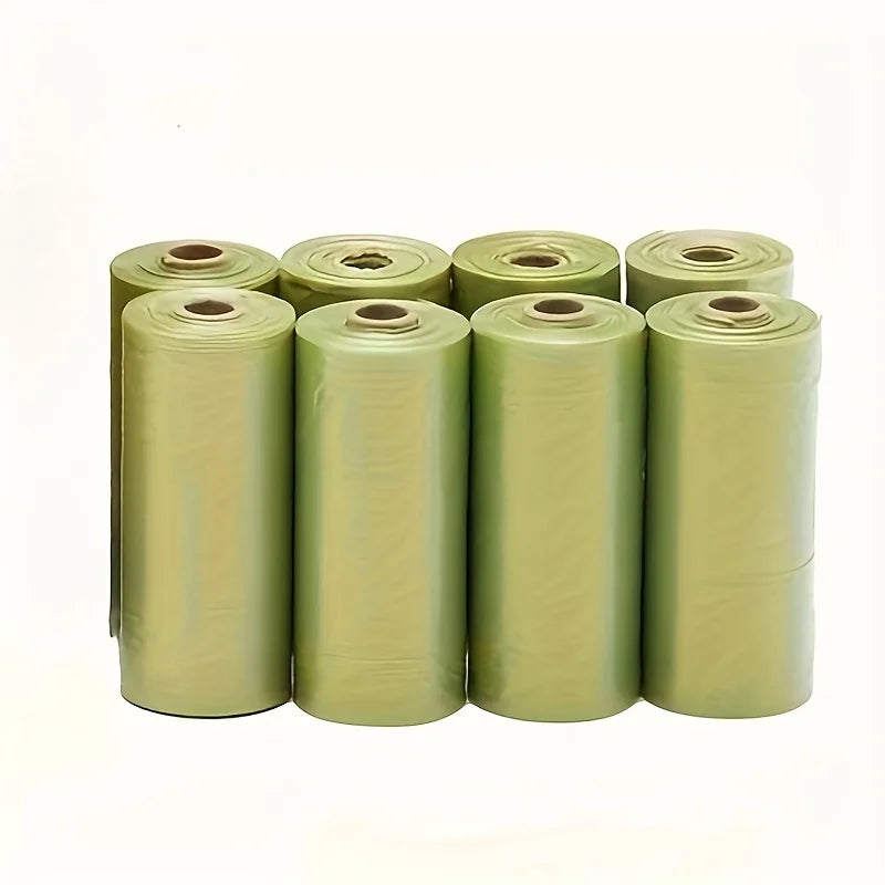 Rolled Dog Poop Bag Biodegradable Thickened Pet Outdoor Cleaning Poop Bag with Breakpoint Dog Cat Poop Scoop Bag