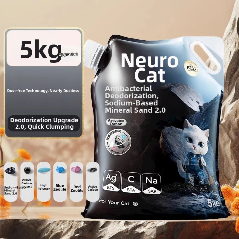 Filler Things Self-Cleaning Arena Biodegradable Sand For Cat Supplies Accessories Litter 5KG Self-Cleaning Deodorization Sand