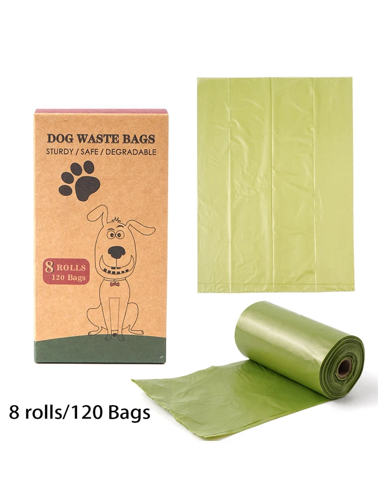 Rolled Dog Poop Bag Biodegradable Thickened Pet Outdoor Cleaning Poop Bag with Breakpoint Dog Cat Poop Scoop Bag