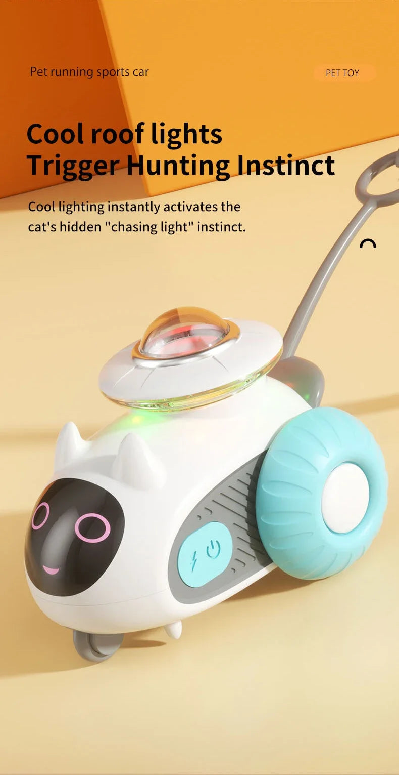 Automatic Cat Toy with Smart Obstacle Avoidance Remote Control Durable Bite Proof Safe Material Type C Charging